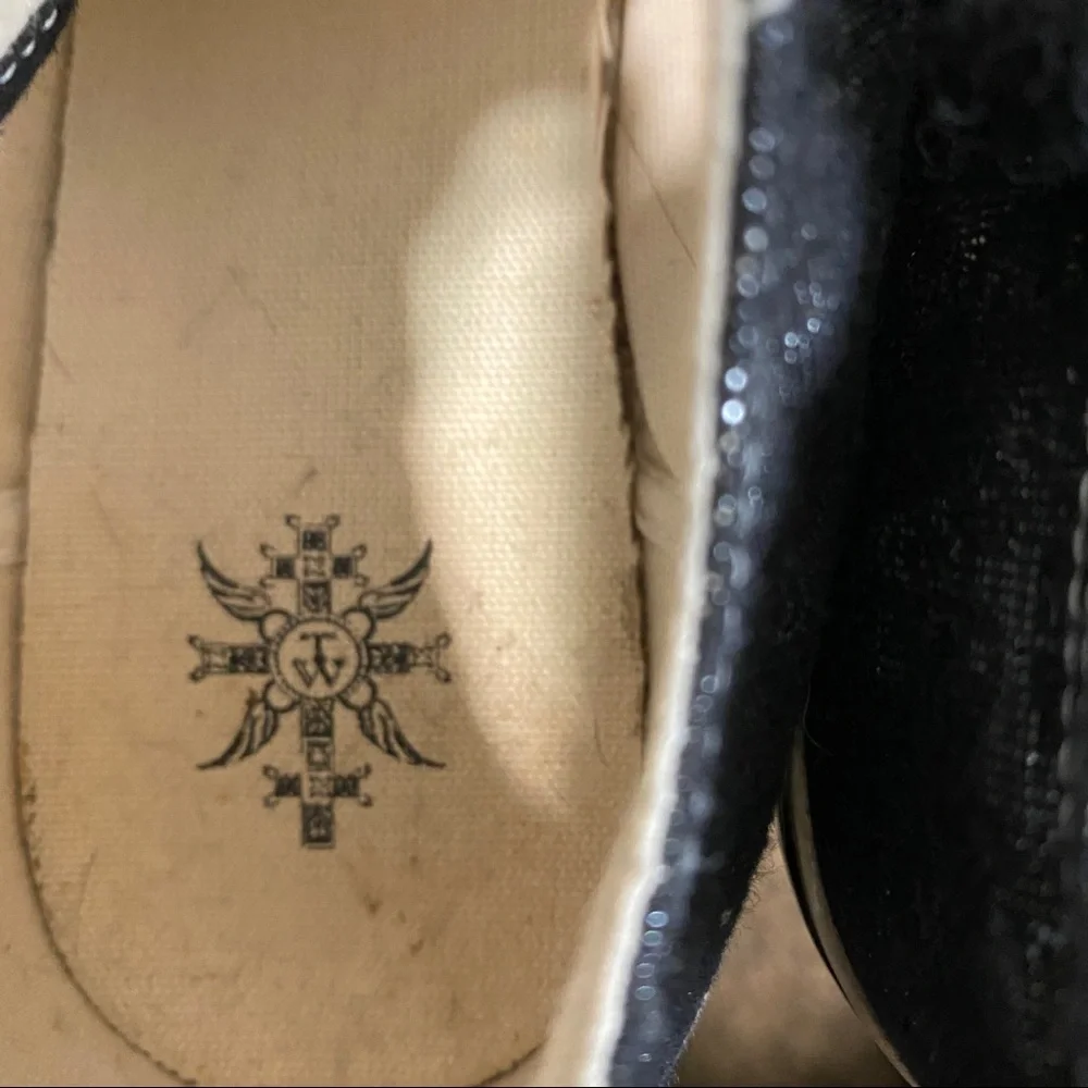 THOMAS WYLDE Black & Metallic Canvas Chuck Sneaker